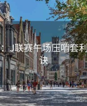 678体育：J联赛午场压哨套利·上分秘诀