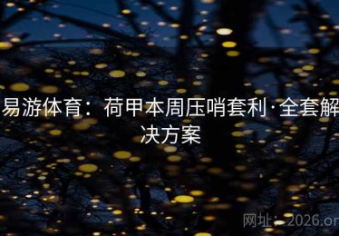 易游体育:荷甲本周压哨套利·全套解决方案 易游体育:荷甲本周压哨套利·全套解决方案