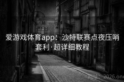 爱游戏体育app：沙特联赛点夜压哨套利·超详细教程