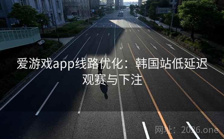 爱游戏app线路优化：韩国站低延迟观赛与下注