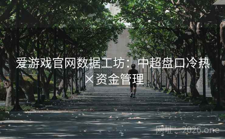 爱游戏官网数据工坊：中超盘口冷热×资金管理