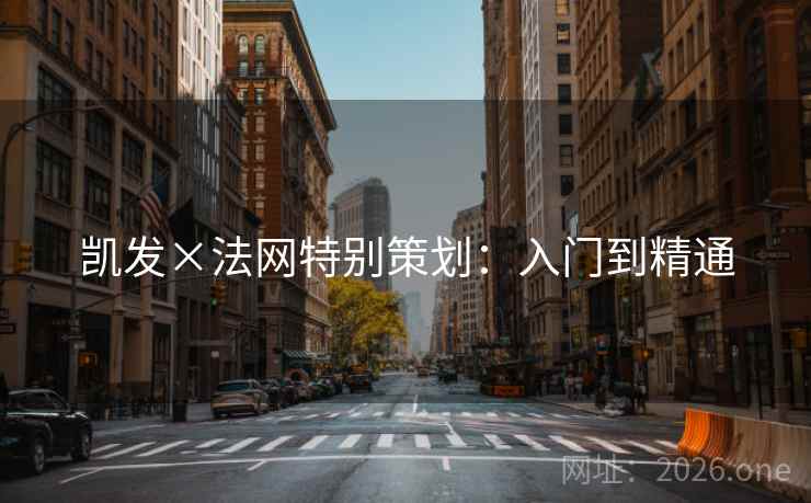 凯发×法网特别策划：入门到精通